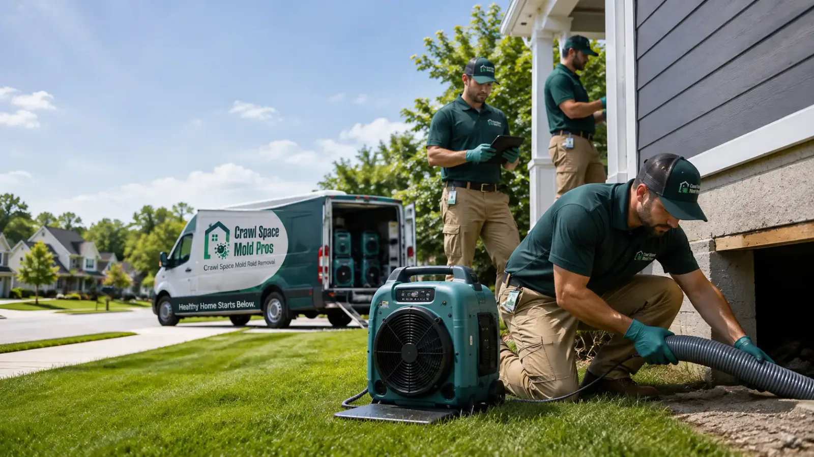 Crawl Space Mold Removal in Plain City, OH